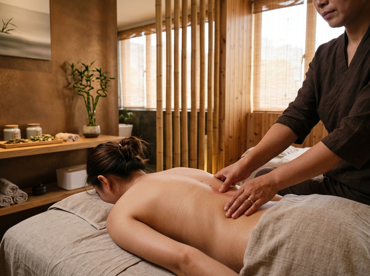 Traditional Chinese Tuina Acupressure Massage